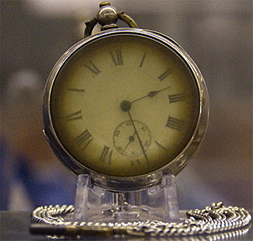 A retrieved fob watch from someone on Titanic