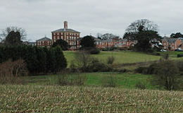 Powick Hospital in the distance. By P Halling.