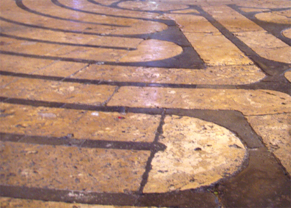 From Chartres Cathedral. Photo taken by Maksim,(amended)